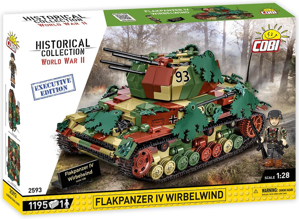Cobi 2593 - World War II - Flakpanzer IV Wirbelwind Executive Edition 1,195 pcs