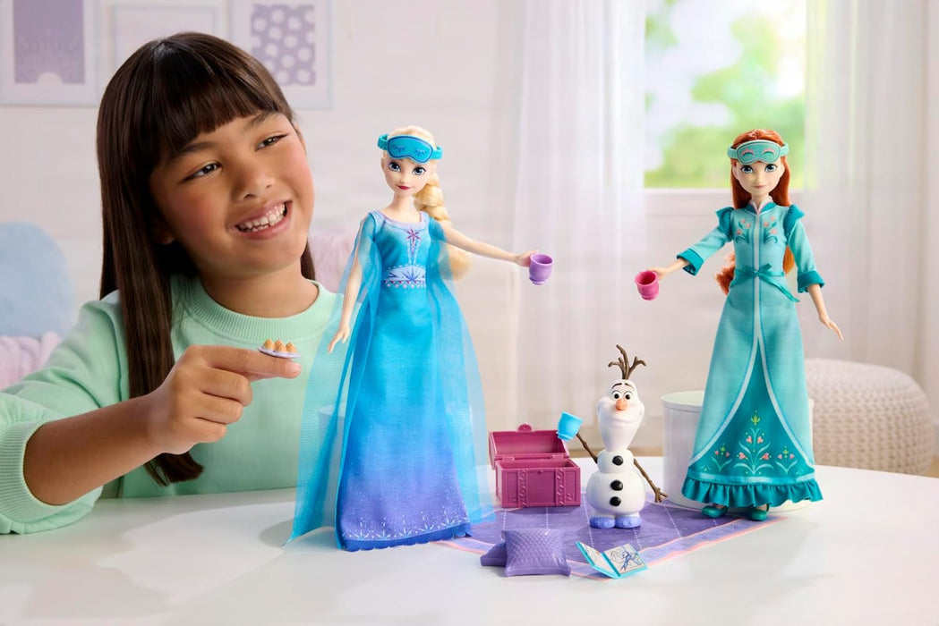 Disney Frozen Anna and Elsa 2 Fashion Dolls Bedroom Playset