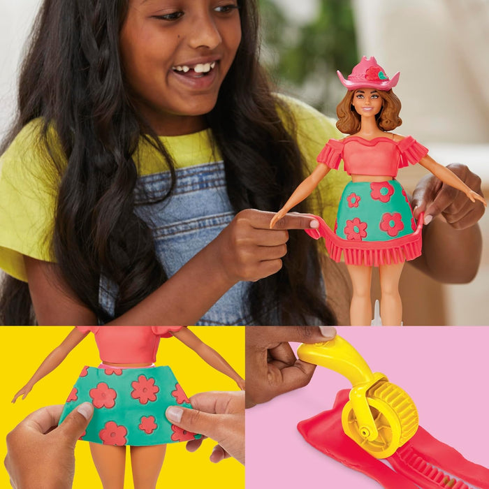Play Doh - Barbie Florals & Fringe Doll Set