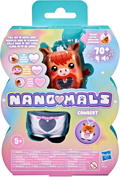 Nano-Mals Cowbert the Highland Cow Electronic Fidget Pet