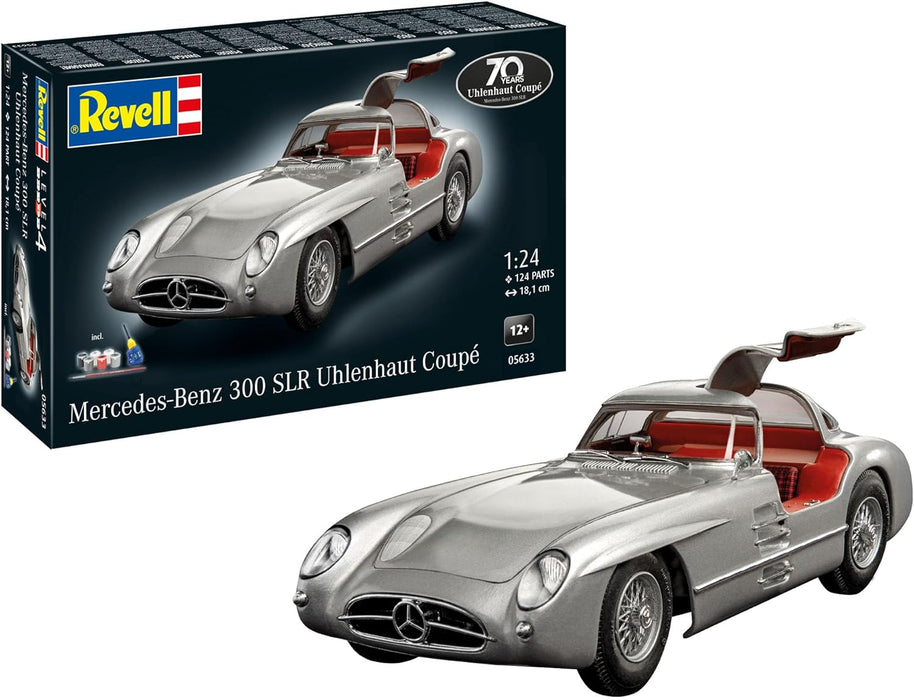 REVELL 05633 - Mercedes-Benz 300 SLR Uhlenhaut Coupé 70th Anniversary 1:24 Scale Model Car Set