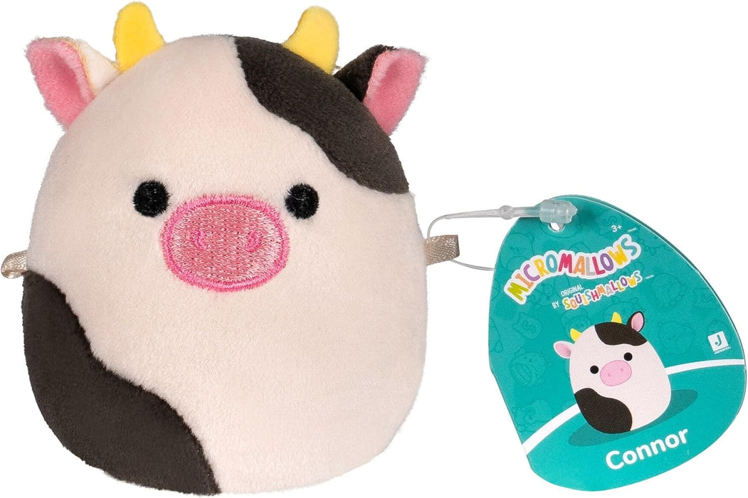 Squishmallows -Micromallows 2.5" Bear, Cow, Dinosaur, Love Bird & Octopus Set