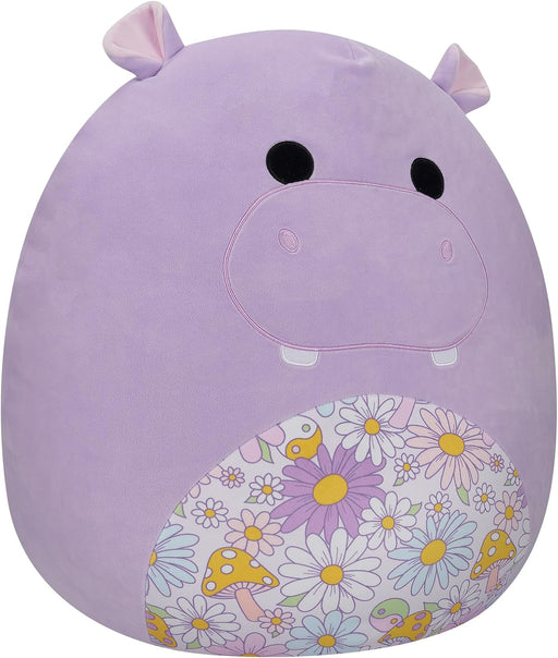 Squishmallows – 20'' Purple Hippo With Floral Belly Plush