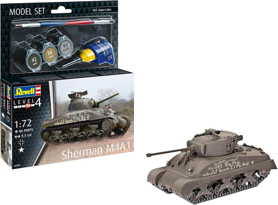 REVELL 63290 - Sherman M4A1 1:72 Scale Model Set