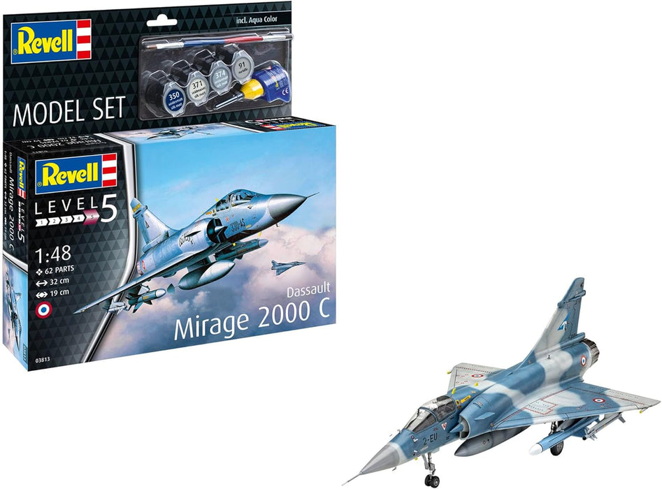 REVELL 63813 - Dassault Mirage 2000C 1:48 Scale Model Set