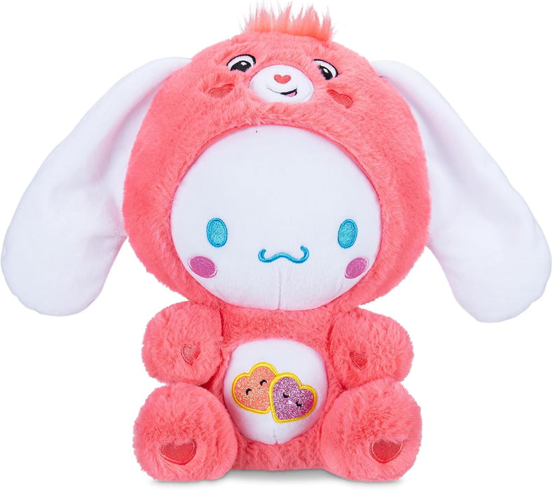 Care Bears x Hello Kitty 25cm Cinnamoroll as Love-A-Lot Bear Plush