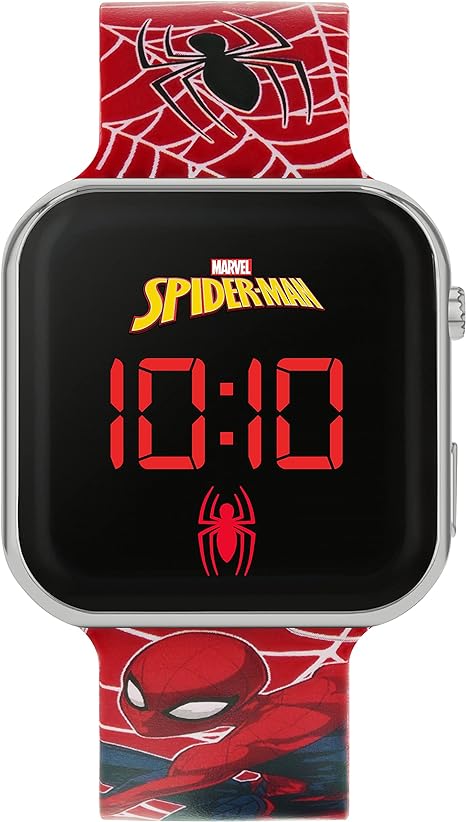Peers Hardy - Disney Marvel Spider-Man Red Silicone Strap Led Watch