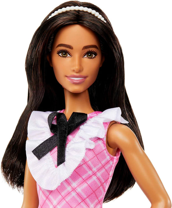Barbie Fashionista - Pink Plaid Dress Doll