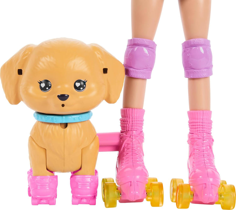 Barbie Family and Friends Roller Skating Pup