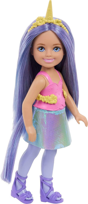Barbie Chelsea Fantasy Unicorn Doll with Purple Hair