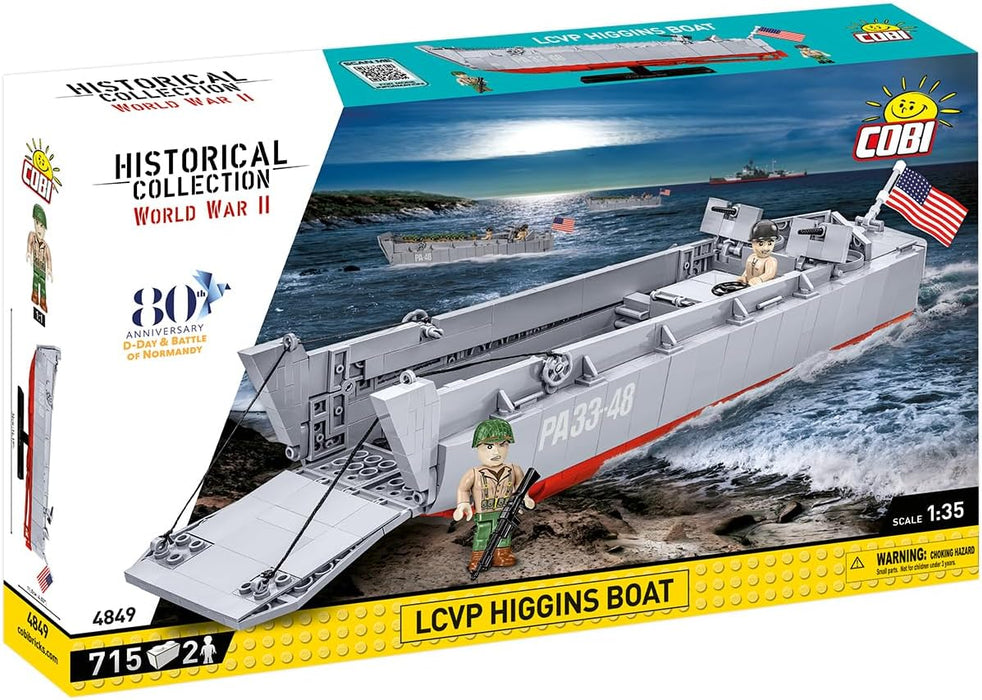 Cobi 4849 - World War II - Landing Craft Higgins Boat 715 pcs