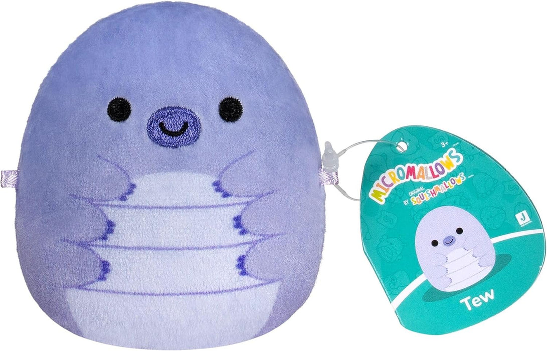 Squishmallows -Micromallows 2.5" Bear, Cow, Dinosaur, Love Bird & Octopus Set