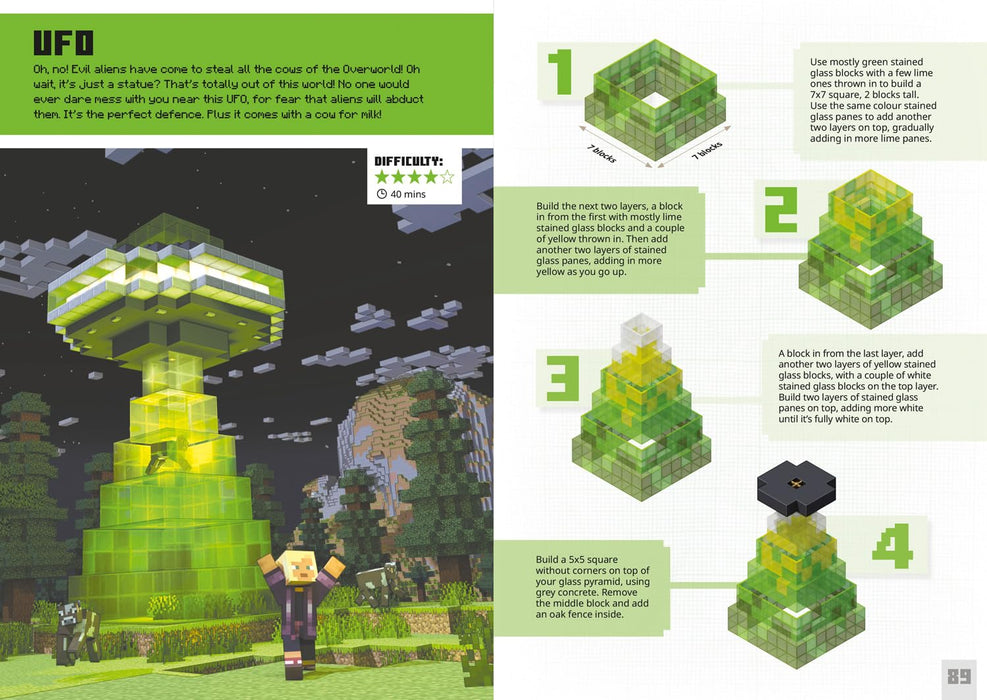 Minecraft: Mega Bite-Size Builds Hardback By Mojang AB