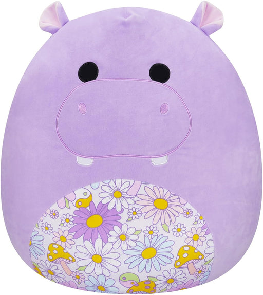 Squishmallows – 20'' Purple Hippo With Floral Belly Plush