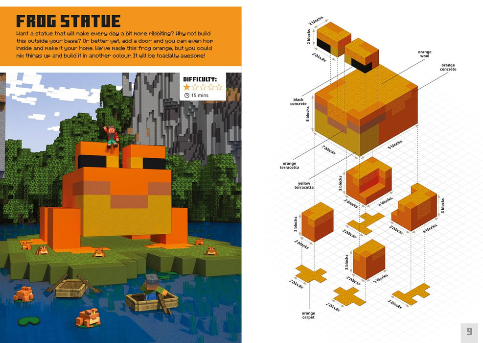 Minecraft: Mega Bite-Size Builds Hardback By Mojang AB