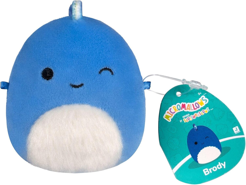 Squishmallows -Micromallows 2.5" Bear, Cow, Dinosaur, Love Bird & Octopus Set