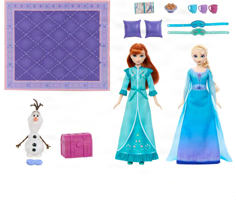 Disney Frozen Anna and Elsa 2 Fashion Dolls Bedroom Playset