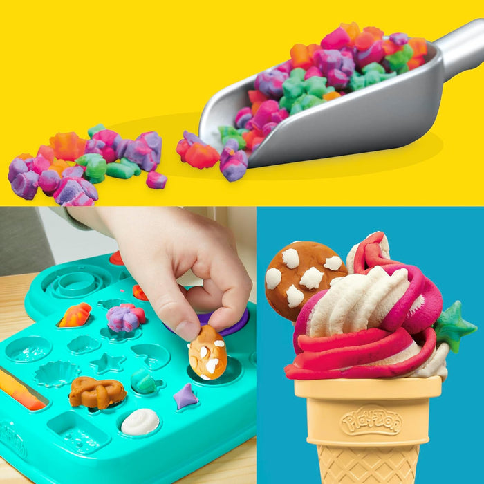 Play-Doh - Rainbow Swirl Ice Cream Playset