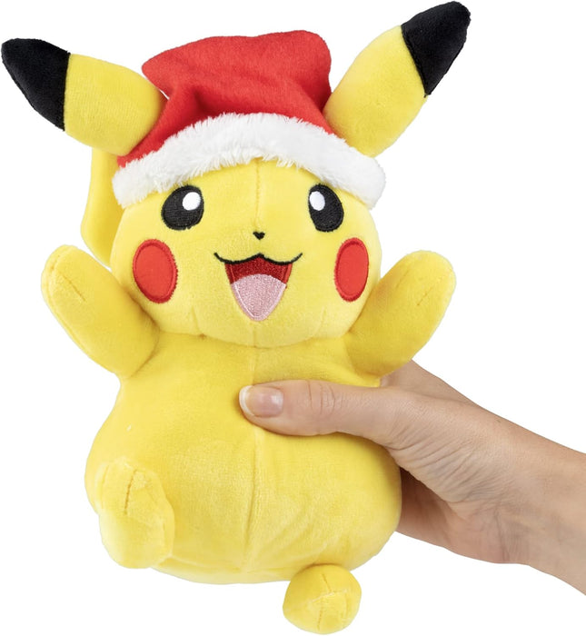 Pokemon - 8" Pikachu With Santa Hat Plush