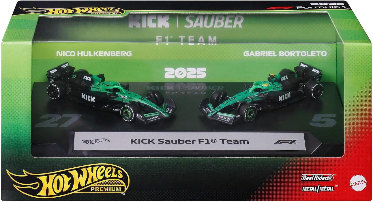 Hot Wheels Premium Formula 1 2-Pack: Stake F1 Team Kick Sauber