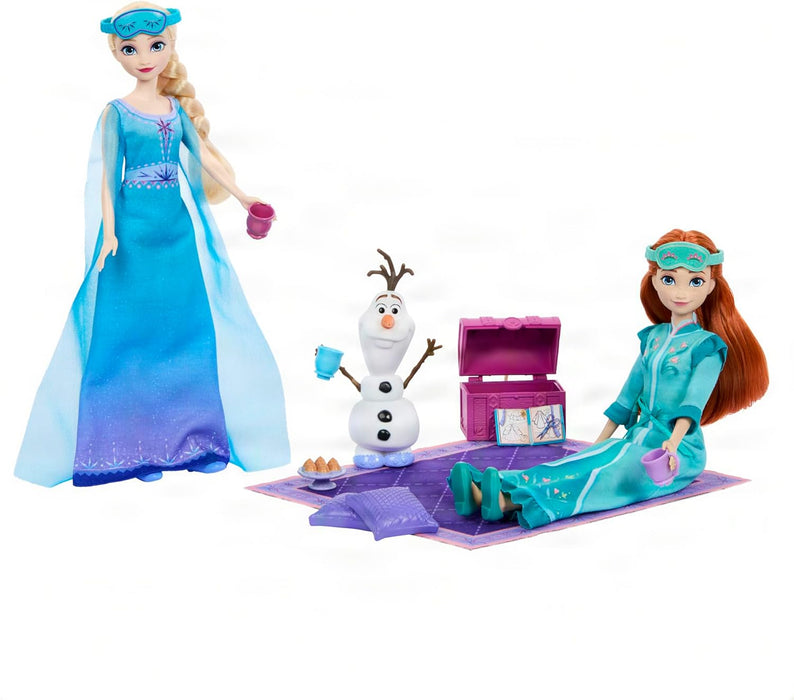 Disney Frozen Anna and Elsa 2 Fashion Dolls Bedroom Playset