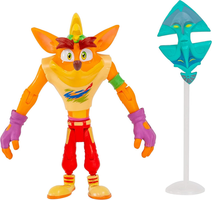 Crash Bandicoot - Retro Crash With Ikaika Mask & Stand Figure