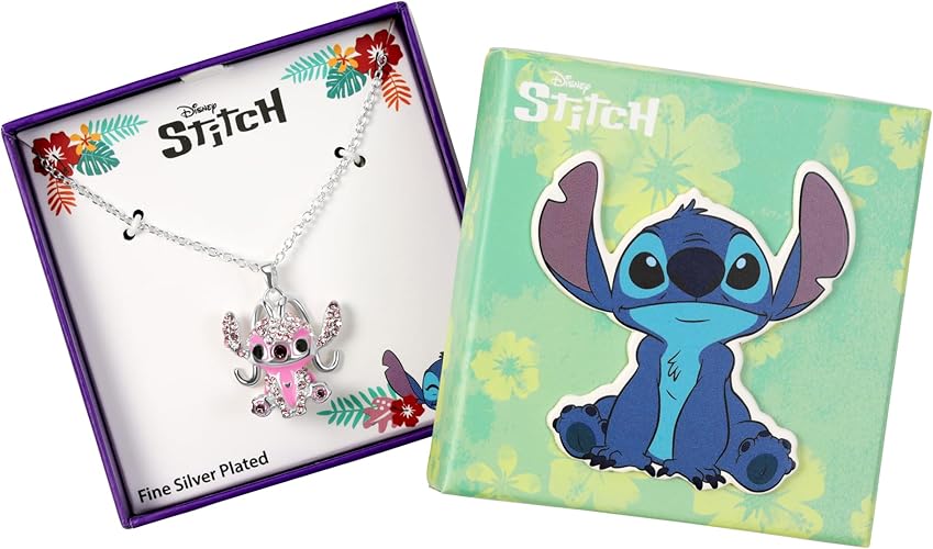 Disney Angel Cyrstal Pendant Necklace