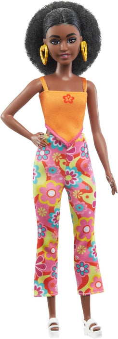Barbie Fashionista - Orange Top & Flower Pants Doll