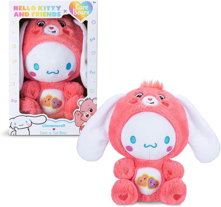 Care Bears x Hello Kitty 25cm Cinnamoroll as Love-A-Lot Bear Plush