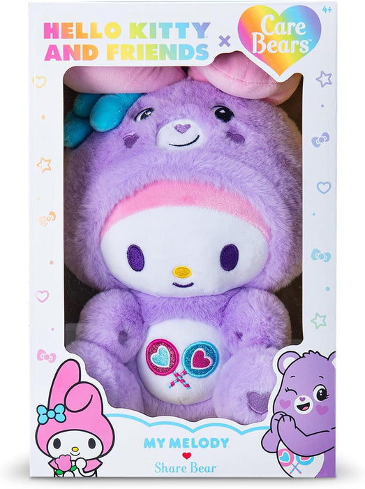 Care Bears x Hello Kitty 25cm My Melody as Share Bear Plush