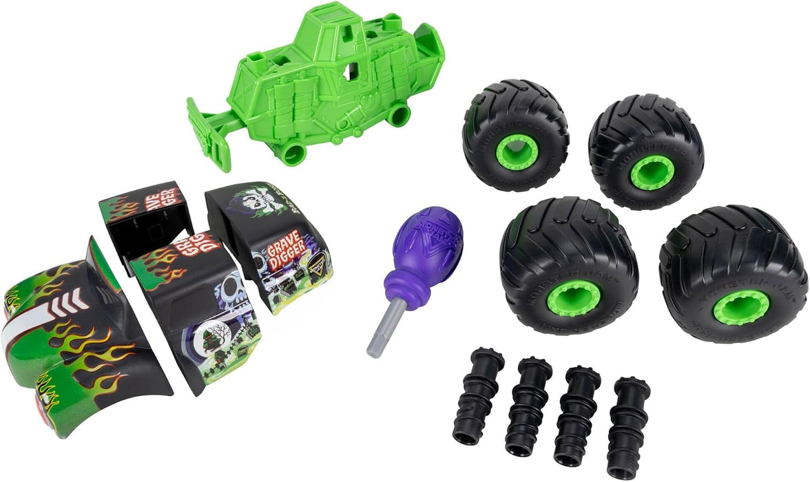 Monster Jam 8'' Monstruction Build & Crash Grave Digger