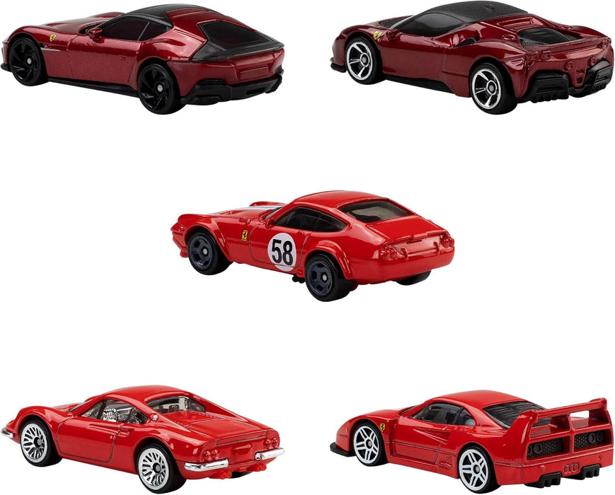Hot Wheels - Basic Car 5 Pack: Ferrari