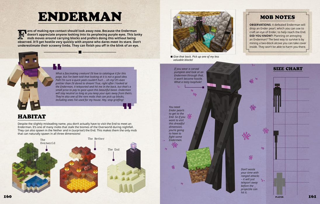 Minecraft: Mobspotter’s Encyclopedia Hardback By Mojang AB