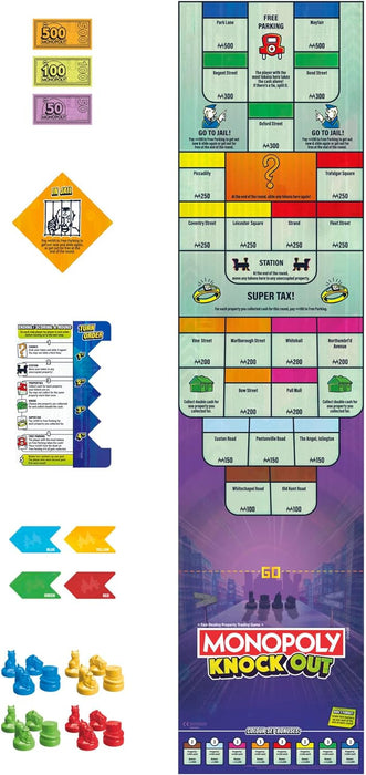 Monopoly - Knock Out Board Game