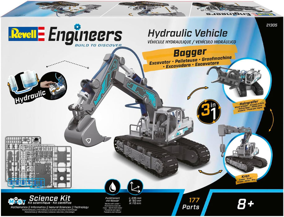 REVELL - Hydraulic Excavator 3in1: Revell Engineers 1:24 Model Kit