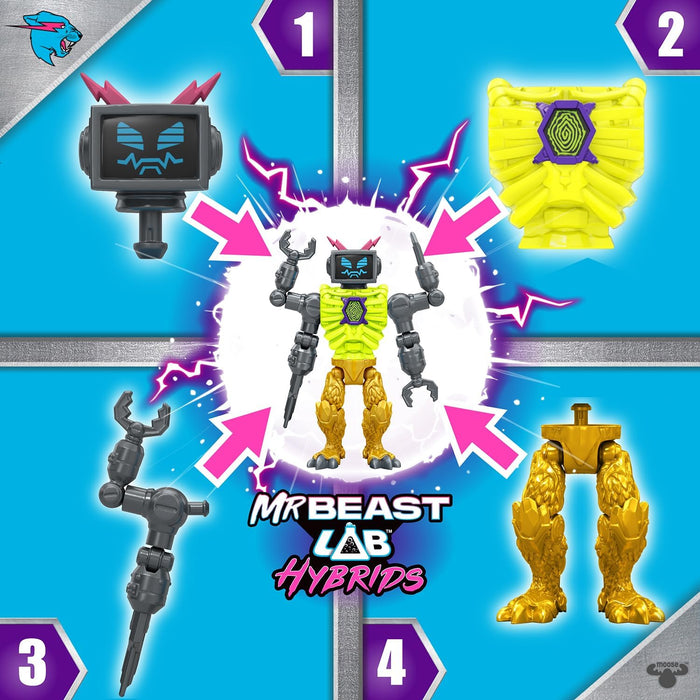 Mr Beast Lab Hybrids - 2 Mix & Match Hyper Fusion Figures