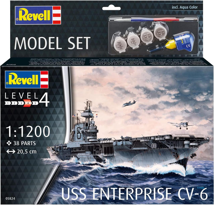 REVELL - Model Set USS Enterprise CV-6 1:1200 Model Set