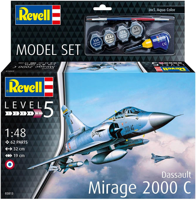 REVELL 63813 - Dassault Mirage 2000C 1:48 Scale Model Set