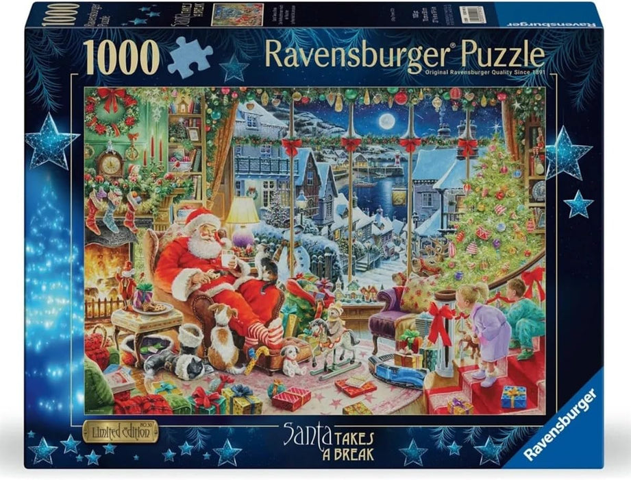 Ravensburger PuzzleChristmas Limited Ed No 30 Santa Takes A Break Puzzle