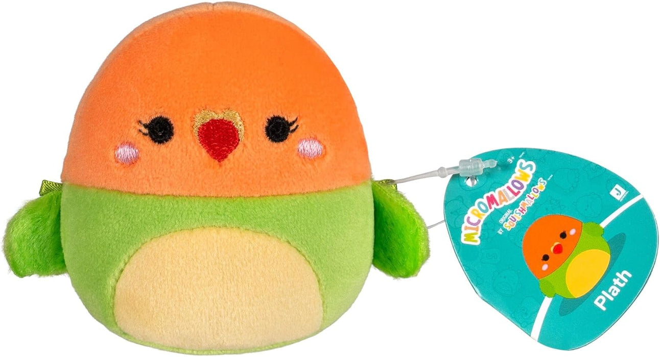 Squishmallows -Micromallows 2.5" Bear, Cow, Dinosaur, Love Bird & Octopus Set