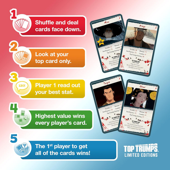 Top Trumps Blue Eye Samurai Limited Edition Card Game