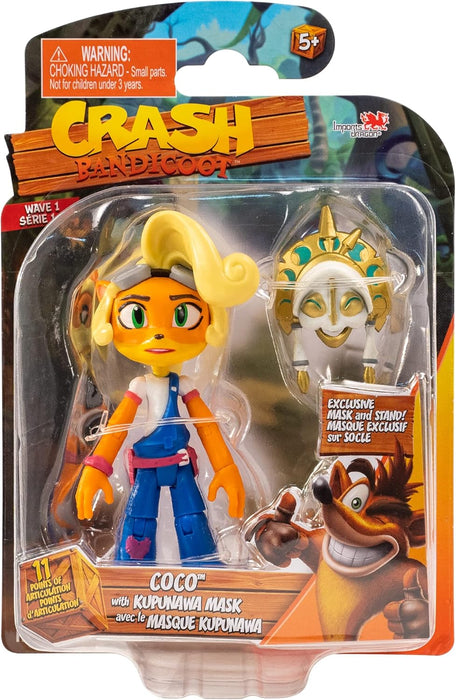 Crash Bandicoot - Coco With Kapunawa Mask & Stand Figure