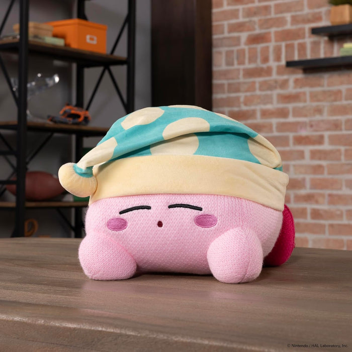 Tomy Knitted Kirby Sleeping Mega Plush — REACTIVE Toys