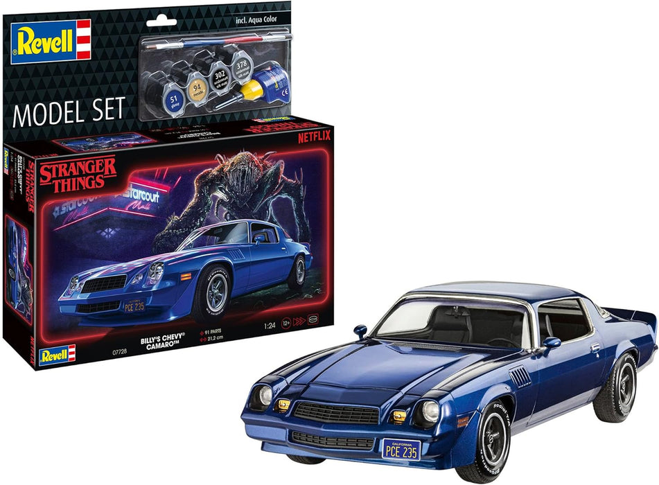 REVELL 67728 - Stranger Things: Billy's Chevy® Camaro™ 1:24 Scale Model Car