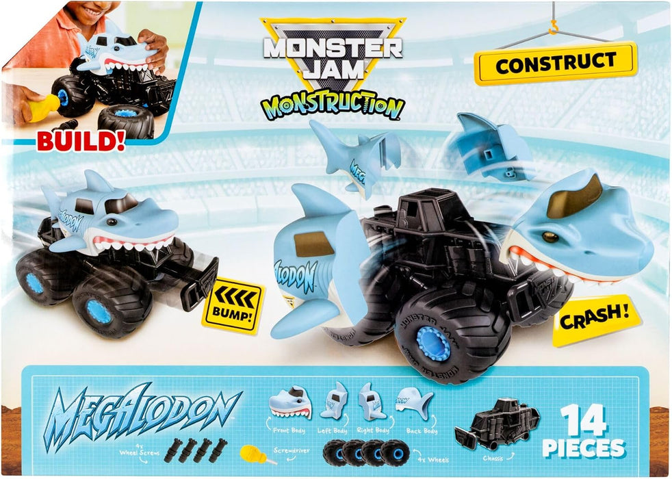 Monster Jam 8'' Monstruction Build & Crash Megalodon