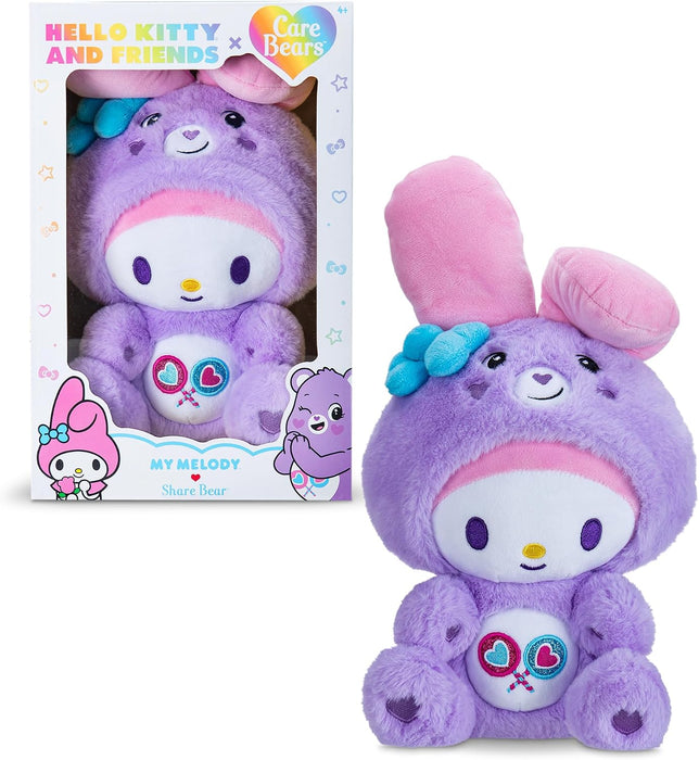 Care Bears x Hello Kitty 25cm My Melody as Share Bear Plush
