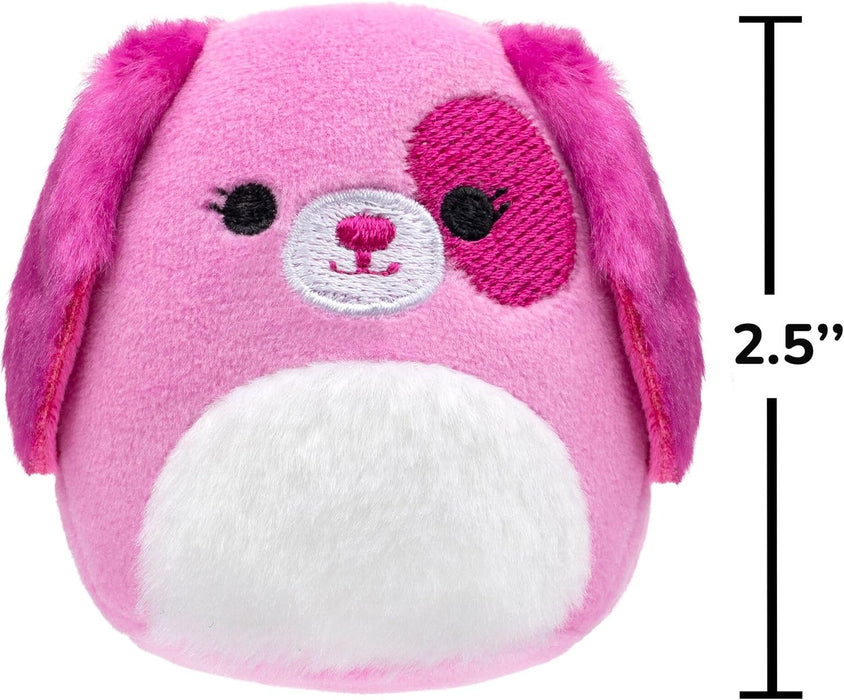Squishmallows -Micromallows 2.5" Grey Cat, Lavender Cat, Pink Dog, Mint & Chocolate Milk Set
