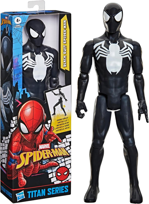Marvel Black Suit Spider-Man Figure Titan Series Action Figure