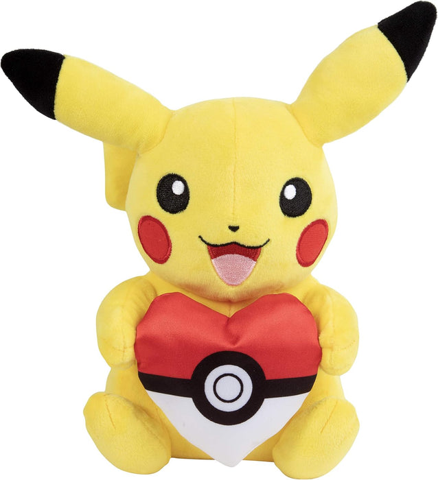 Pokemon - 8" Seasonal Pikachu Pokeball Heart Plush