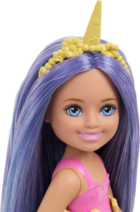 Barbie Chelsea Fantasy Unicorn Doll with Purple Hair